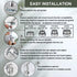 Set Premium Brushed Sink Faucet Handheld Bidet Sprayer for Toilet -Bidet Attachment for Warm & Cold Water with Dual