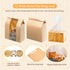 MOPKIUTR 50 Pack14 8.3 3.5 inch 50 Pack 18 8 4 Inch Packaging (100) x x Large Kraft Paper Bread Bags for Homemade Bread