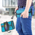 Tool Roll Up Pouch, Foldable Organizer Storage Holder, Multi-Purpose Canvas Tool Bag with Zipper