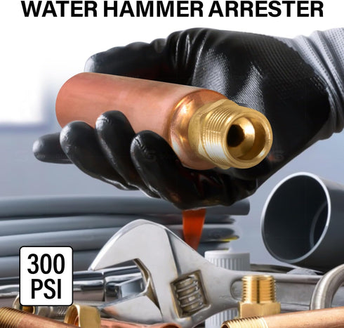 Supply Giant IS-C-34NQU Water Arrestor Type B Straight, Brass