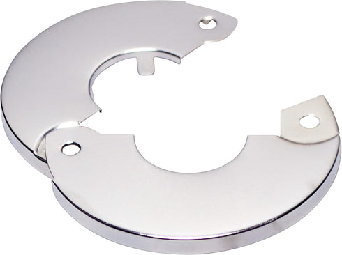 Floor and Ceiling Plate Split Flange, Fits 1 Inch IPS Galvanized Pipe or 1-1/4 Inch Copper Pipe, Chrome Finish