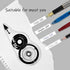 Whiteout Correction Tape - Easy To Use Applicator for Instant Corrections, 12pack, 5M/196" x 0.2", Black for School