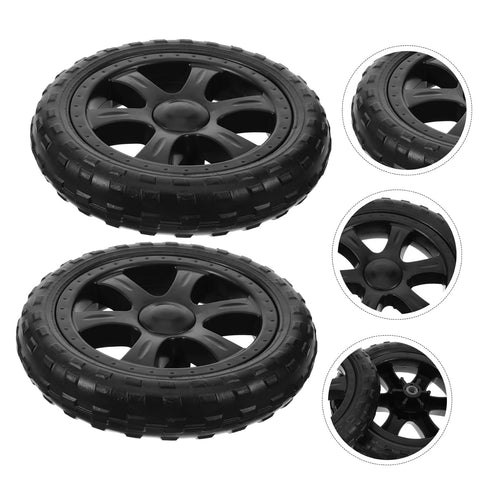 2pcs Shopping Cart Replacement Wheels Collapsible Utility Trolley for Folding Carts