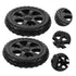 2pcs Shopping Cart Replacement Wheels Collapsible Utility Trolley for Folding Carts
