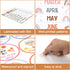 Boho Rainbow Classroom Calendar Set for Teachers, Bulletin Board Decorations with Seasons, Weather, Days of the Week