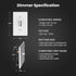 Dimmer Dimmable Bulbs, 3-Way, DIM/Toggle/2, 2 Pack Feit Electric Toggle with Light Switch for LED Light Single Pole