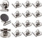 Strong Magnetic Clips - Heavy Duty Refrigerator Magnet Clips, 12-Pack, 31mm Wide for Home Office School Use