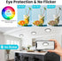 7 inch 3000K-6500K 15W 1500lm 1 Pack libtit Flush Mount LED Ceiling Light Fixture, Adjustable, Black Satin Round