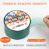 Resin Tape for Epoxy Molding, Silicone Thermal Adhesive Tape, High Temperature Resistance, Easy Peeling, 2 inch Wide