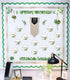 Schoolgirl Style Simply Boho Bulletin Board Set—Home Sweet Classroom Macrame Header, Leaf Border Trims, 58 pc