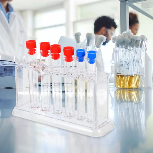 TEHAUX 1 Set Laboratory Tube Holder Test Tube Rack Kit Plastic Tube Stand Test Tubes