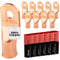 SELTERM 10pcs 3/0 Awg Battery Lugs, Ring Terminal Connectors with 12pcs Heat Shrink Tubing Kit