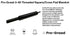 Pro-Graad MM48-4 3-48 3.5" 1/4" #3-48 Threaded Overlap Slotted Disc, Square Pad, Cross Pad, Cross Buff Quick-Change