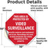 This Area Is Protected by Video Surveillance Security Cameras and Equipment Are in Use, 10 inch X 10 inch Vinyl Label