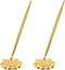 Outus 2 Pieces Wedding Pens for Guest Book Signing, Metal Hollow Round Holder Stand Set for Wedding Supplies