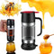 EAOEIHD 2026 Upgrade Honey Dispenser No Drip with Base, Multipurpose Honey Glass Bottle,