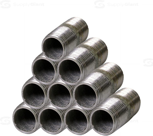 Galvanized Steel Nipple Pipe OQHM1415-10 NPGL1415-10, 1/4" x 1-1/2"