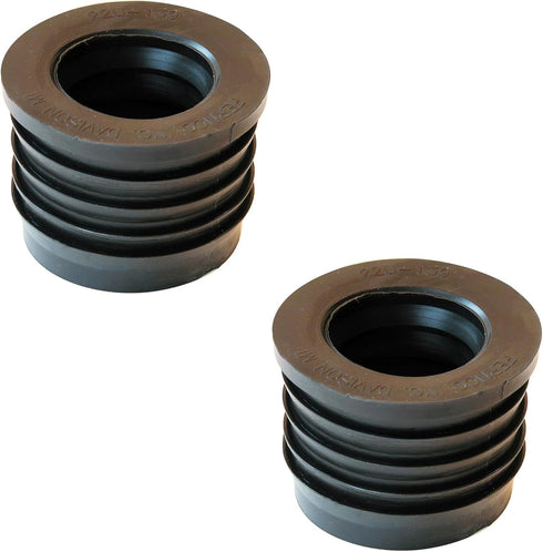 Fernco P22U-139 2-in. Service Weight Cast Iron Hub to 1.5-in. Sch. 40 PVC Compression Donut, 2-Pack