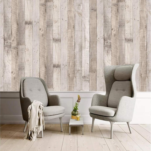 Art3d 17.7"x78.7" Peel and Stick Wallpaper, Decorative Self-Adhesive Vinyl Wood Grain for Furniture and Cabinets
