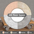 2 Inch Caster Wheels Set of 4 Heavy Duty - CLOATFET Locking Swivel Casters with Brake, Non Marking Grey TPR