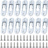 AUEAR Metal Keyhole Hanger, Picture Frame Mirror Cabinet Hanging Fasteners, Flush Wall Mount Hardware (40 Pack)