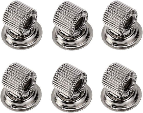 Tvoip 6Pcs Stainless Steel Pen Magnet Holder for Fridge, Whiteboard Accessory