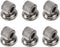Tvoip 6Pcs Stainless Steel Pen Magnet Holder for Fridge, Whiteboard Accessory