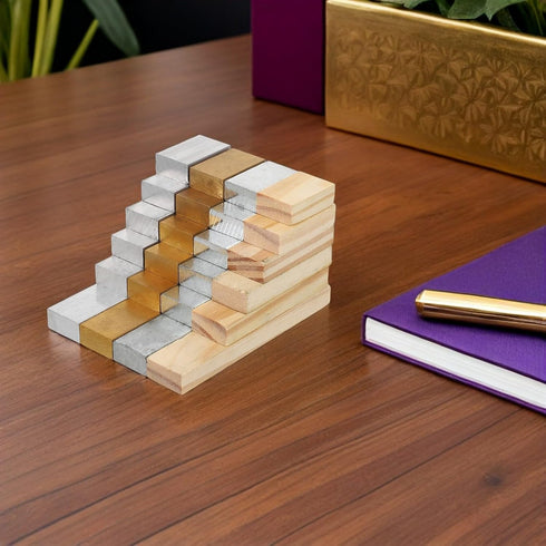 24pcs Set Cabilock Rectangular Density Blocks for Science Education Multi-Material Density Experiment Kit