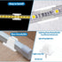 Nogeqi 30PCS 5mm 6mm LED Strip Light Clips with Screws, Waterproof LED Strip Mounting Clips Holder Mounting Bracket