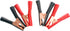 NOYITO Alligator Clips 2 Black 2 Red Metal Spring Durable 50A 75A 100A for Battery Electric Test Clips Lead Probe Alligator Clamps (100A, Black Red) by NOYITO