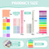 Jutom 29 Pcs Book Annotation Kit, Aesthetic Highlighters, Gel Pens Set, Sticky Notes, Tabs, Markers, Rainbow