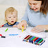 Dcocdeely 25 (25) Pcs Plastic Crayon Box with Lid, Clear Crayon Organizer Crayon Holder Case Crayon Storage Containers