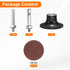 23pcs Set 2" 1/4" 120 HARFINGTON Quick Change Discs Roll Lock Sanding Discs with Shank Pad Holder Grit Surface
