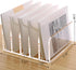 SANRUI Clear Desktop File Organizer, 5 Compartments Acrylic Office Document Sorter Mails Storage, Multifunction Letter Folder Racks Holders for Office,Home, School Desk Organization by SANRUI