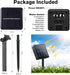 36FT 60 8 Metaku Solar String Lights for Outside, LED Crystal Globe String Lights, Solar Powered Outdoor Lights