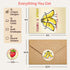 Cute Thank you cards with Envelopes & Stickers - Cute Pun Blank Greeting Cards | Pefect for Baby Shower, Wedding