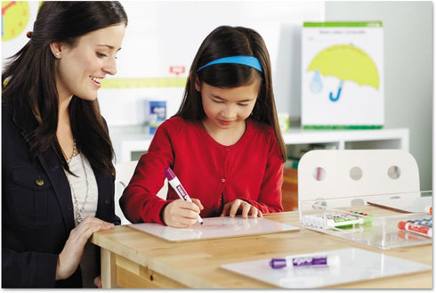 EXPO 1785294 Mountable Whiteboard Caddy with 4 Markers and Eraser Set