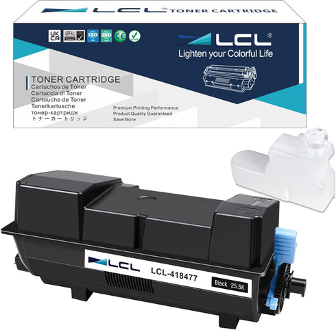 LCL Compatible IM550 Black Toner Cartridge Replacement for Ricoh IM550, High Yield (25500 Pages, 1-Pack)