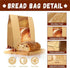 Dnyucen 100pcs Sourdough Bread Bags Large Bread Bags for Homemade Bread Sourdough Paper Storage Bags Bakery Bags