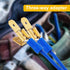 25pcs Electrical Double Male Female Adapter, Piggyback Spade Connectors to Single Female Brass 3 Way Adapter