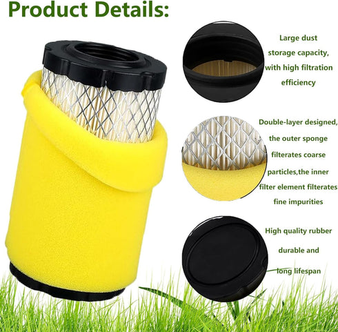 Air Filter, Oil Filter, Fuel Filter Compatible with Craftsman T1400, T2200, LT2000, YT3000, YTS3000, YS4500 Lawn