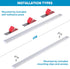 Dimmer, 2 12 Inch Dimmable Counter, Closet. 3000K Litever Plug Under Cabinet Light Kit with Power Adapter, pcs USB LED