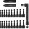 20 x Power Nut Driver Set for Impact Drill, SAE and Metric 1/4 Hex Head Bit Set with L Type Wrench