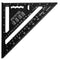 Beslands Aluminum 7-inch Rafter Square Carpenter Layout Tool, Alloy Triangle Ruler Protractor (Imperial)