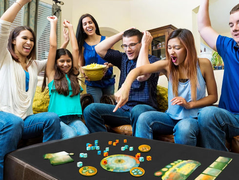 Large Tabletop Game Playmat, Poker Mat, Water and Stain Resistant Non-Slip Desk Mat (140 * 70cm*2mm)
