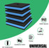 Forestchill Anti Vibration Pads, 3" × 3" × 7/8" Heavy Duty Rubber Isolation Pads for Air Compressor, HVAC, Treadmill