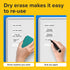 X-bet MAGNET Dry Erase Magnetic Labels, 30 pcs 1x3 - Reusable Sticky Notes for Refrigerator - Blank Magnet Stickers