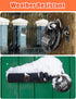DELSWIN 4 Digit Combination Disc Padlock with Hardened Steel Shackle for Sheds, Storage Units, School Gym Lockers
