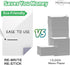 Dry Erase Sticky Note Pads 5x7" | 12pcs Reusable White Board Stickers for Office, School Supplies