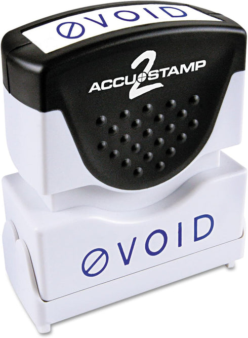ACCU-STAMP2 Message Stamp with Shutter, 1-Color, VOID, 1-5/8" x 1/2" Impression, Pre-Ink,